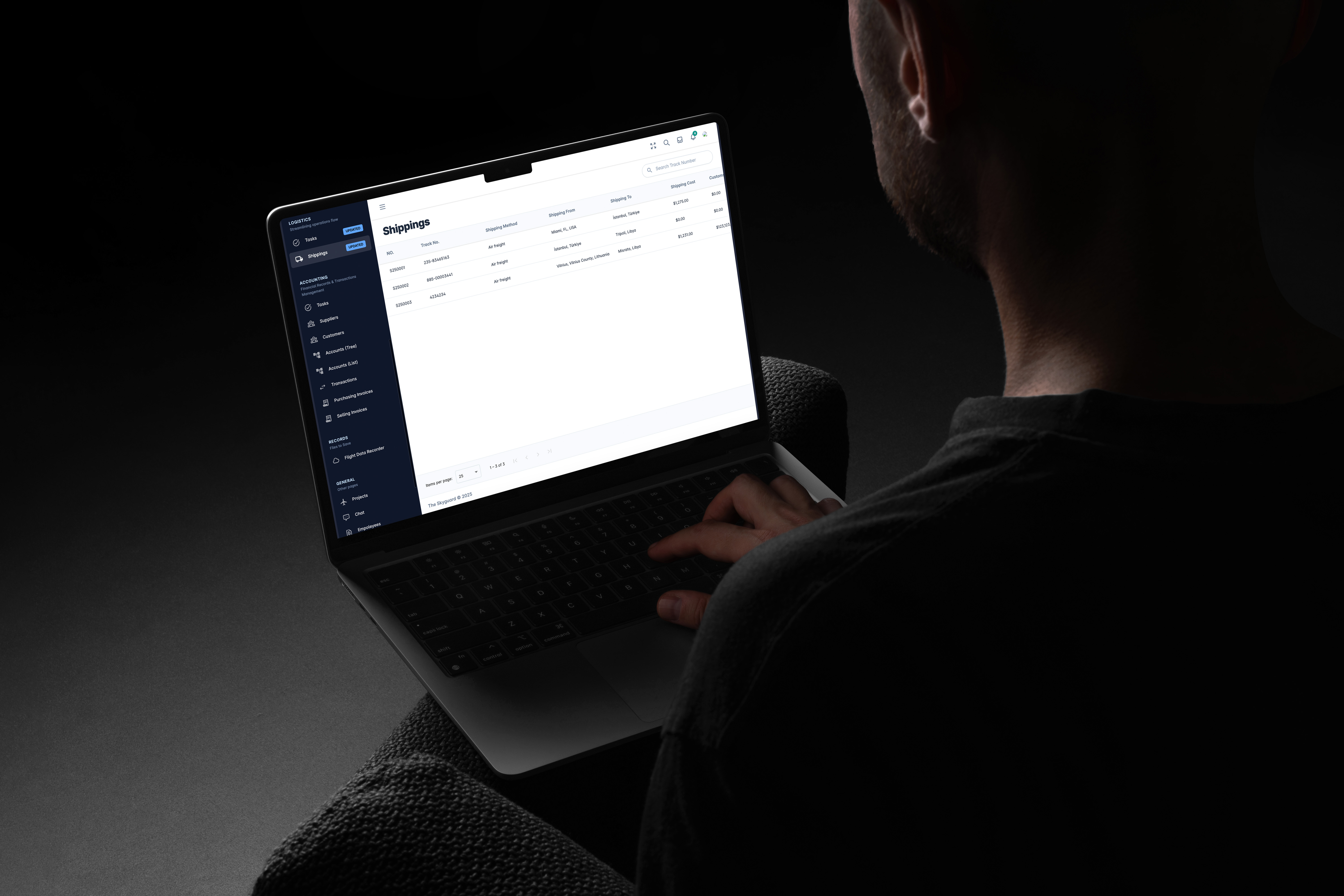 Logistics receiving and placement